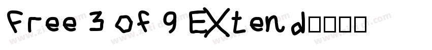Free 3 of 9 Extend字体转换